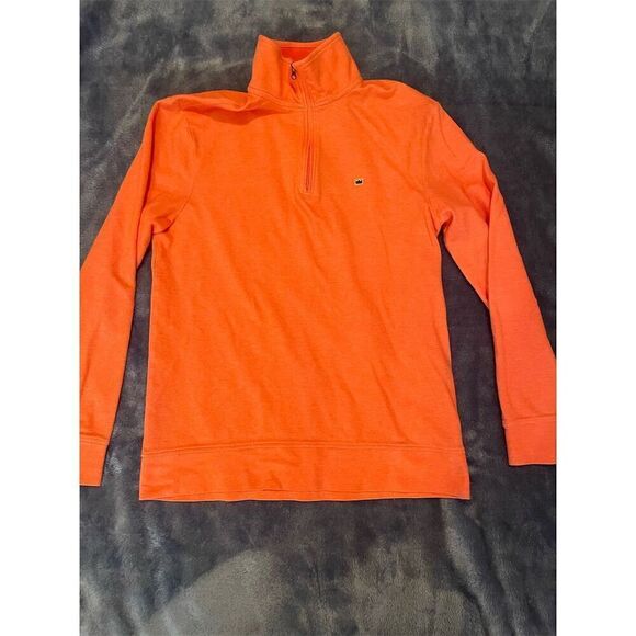 Crown & Ivy Other - *3/$15 Crown & Ivy Men's S Orange Quarter-Zip Pullover Sweater Casual Knit